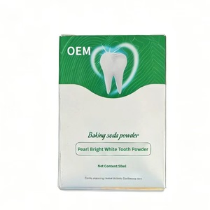 Poudre dentifrice blanchissante OEM Pearl Bright White |   50 ml, formule au <span class=keywords><strong>bicarbonate</strong></span> <span class=keywords><strong>de</strong></span> <span class=keywords><strong>soude</strong></span> pour un <span class=keywords><strong>nettoyage</strong></span> en profondeur et un blanchiment - Product Image 1