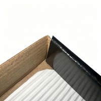 Boîte à pizza rigide en carton ondulé de taille standard, robuste, épaisse, résistante à l'huile, avec gaufrage et pelliculage