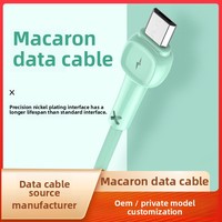 Câble de charge rapide Type-C 100W Macaron 5A personnalisé, qualité industrielle TPE pour usage intensif, compatible avec ordinateur, Android et pour