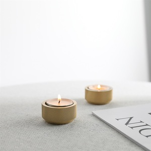 Hot Sale Sollid <strong>Brass</strong> Knurled Gold Candle Holder Home Decorations <strong>Brass</strong> <strong>Candlestick</strong> - Product Image 5
