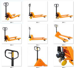 สีเหลืองคู่มือ 65 รถลากพาเลท 3 ตันแจ็คไฟฟ้าไฮดรอลิก 2 3 5 ตันเครื่องยกแบบแมนนวลรถยกไฟฟ้าขนาดเล็กแบบแมนนวล - Product Image 4