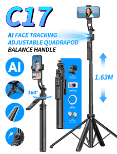 <span class=keywords><strong>ขา</strong></span>ตั้งกล้องเซลฟี่แบบอลูมิเนียม 64 AI Tracking Stand 14 Screw Interface สำหรับกล้อง DSLR และโทรศัพท์มือถือ ใช้สำหรับถ่ายทอดสด - Product Image 6