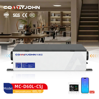 Système de ventilation de salle de bain COMAYJOHN MC-D60L-CSJ avec déshumidificateur et filtre HEPA pour air frais de style central