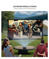 Écran de cinéma portable pliable Sunterre 150 pouces 16:9 3D HD blanc mat pour intérieur et extérieur