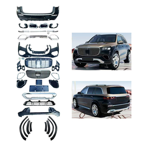 Kit carrosserie pour Mercedes Benz GLS X167 : modification et amélioration 2020-2023, pare-chocs avant S680, calandre, garde-boue, pare-chocs arrière, lèvre arrière. - Product Image 1