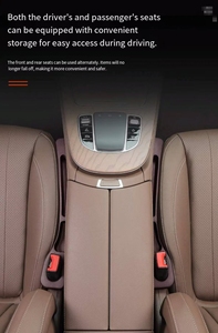 Remplisseur d'écart de siège de voiture 2 pièces avec bloqueur de chute de bande de couture latérale étanche pour accessoires de Kits d'intérieur de trou de <span class=keywords><strong>ceinture</strong></span> de sécurité - Product Image 2