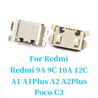 Connecteur de port de charge Micro USB 5 broches neuf pour Xiaomi Redmi 9A 12C Poco C3 pour Samsung A01 A03 Core M01 Téléphone portable Flex