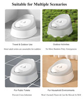 Pot de toilette portable pour bébé, siège d'apprentissage de la propreté en plastique pour nourrissons et enfants, simple et pratique pour la maison