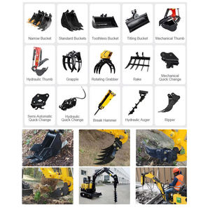 3.5 tonnellate Mini escavatore Kubota motore Mini scavatore EURO5 giardino 1.8 Ton 2 Ton casa Micro escavatore Mini escavatore escavatore - Product Image 4