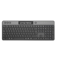 Nouveau produit innovant : Clavier à membrane sans fil USB 2,4 GHz rechargeable, pleine taille, ergonomique et programmable à 12 touches pour le bureau