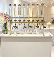 Diffuseurs d'arômes de luxe avec support doré, 8 têtes de pulvérisation, 375ml/500ml/750ml, distributeur d'huiles essentielles et de parfums, barre de diffusion de senteurs