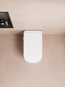WC intelligent monobloc mural en céramique de haute qualité avec capteur automatique, bidet intégré, certifié CUPC, 110V, modèle Y-K6B moderne - Product Image 3