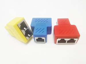 Đa màu <span class=keywords><strong>RJ45</strong></span> Ethernet Splitter nối <span class=keywords><strong>adapter</strong></span> 1 đến 2 cổng nữ ổ cắm <span class=keywords><strong>adapter</strong></span> giao diện Cáp Ethernet 8P8C Extender - Product Image 3