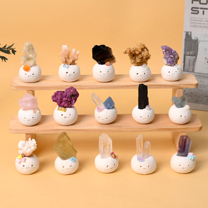 Venta al por mayor de cristales curativos naturales, muñecas de piedra en bruto, racimos de gemas sueltas, especímenes minerales para colección - Product Image 1