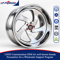 Offre Spéciale – Jantes forgées directionnelles 2 pièces à déport profond 20x10.0 22x10.0, finition chrome poli, entraxe 5x127, pour Cadillac Fleetwood