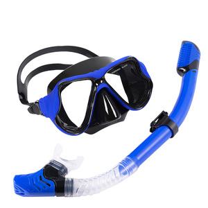 Ensemble de plongée avec masque et tuba, tube respiratoire entièrement étanche, anti-buée, réglable pour adultes, équipement de natation d'été - Product Image 1