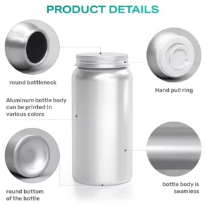 Botella de Aluminio Ecológica para Medicamentos, Botella Metálica para Cápsulas, Botella de Aluminio Personalizada y Duradera - Product Image 4