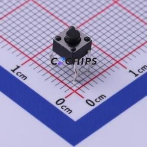 TC-1109-B-A Tactile Switch Through hole-4P,4.5x4.5mm Switch Single Pole Single Throw Round Button 1.6N Through Hole - Product Image 1