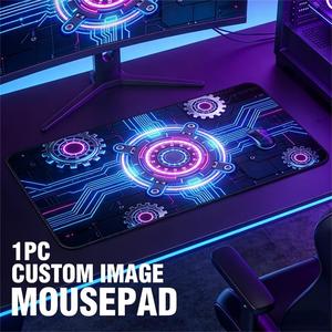 Tapis de souris pour jeux, tapis de souris pour clavier d'ordinateur, surface douce et lisse, base en caoutchouc antidérapante, 800 <span class=keywords><strong>x</strong></span> 300 <span class=keywords><strong>x</strong></span> 3 mm, tapis de souris XXL - Product Image 2