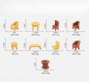 Simulación de bambú, mesa, silla, muebles, casa de muñecas, decoración DIY, bolsa ciega, accesorios, Mini adorno de micropaisaje - Product Image 6