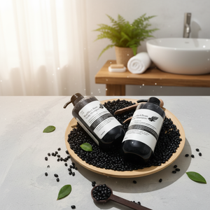 [SOY LAB] Shampooing végétalien biologique aux haricots noirs antipelliculaire pour cuir chevelu gras 500 ml Nourrissant Rafraîchissant Doux et lisse Sain - Product Image 3