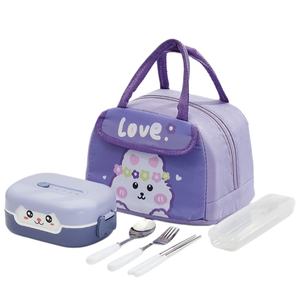 Boîtes à lunch pour enfants d'école, boîte à lunch pour enfants, dessin animé mignon, récipient réutilisable pour les collations - Product Image 6