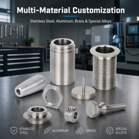 Service de fraisage CNC sur mesure, aluminium de précision, acier inoxydable, laiton, brochage, formes spéciales, OEM