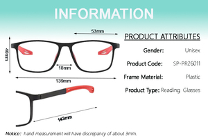 <span class=keywords><strong>Gafas</strong></span> <span class=keywords><strong>de</strong></span> Lectura Unisex con Bloqueo <span class=keywords><strong>de</strong></span> Luz Azul, Diseño 2026, para Personas Mayores, Disponibles en Stock, Montura Rectangular Ligera, Lentes Transparentes - Product Image 2