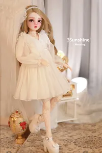 Bambola BJD Doris Katie da 60 cm in vinile, vestito da principessa per matrimonio, stile fatato, simulazione, regalo di compleanno, giocattolo - Product Image 5