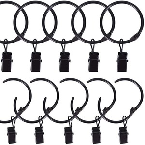 Jushang Hardware Opening Curtain <b>Ring</b> <b>Clip</b> 50MM 38MM 32MM Metal Round With <b>Clip</b> For Curtain Rod Convenient Use - Product Image 5