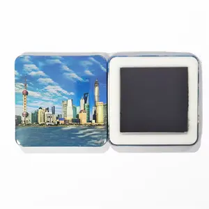 50mm Square Shape Fridge Magnet Badge Button Magnet Material for DIY Decoration