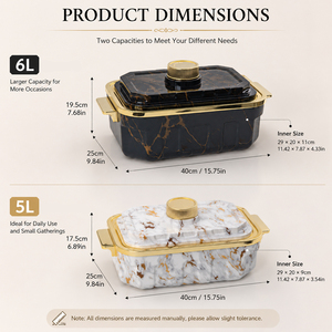 Casserole isotherme en acier inoxydable 6L avec couvercle verrouillable, boîte alimentaire pour pique-nique, fête, famille - Product Image 5