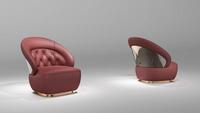 Canapé de luxe 1+2+3, ensemble de canapés en cuir de luxe, meubles de salon, style italien, design incurvé, mousse haute densité