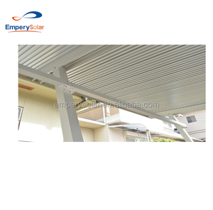 Structure de carport solaire commerciale adaptée, 0,375 kW, 220/110 volts AC, 15 ans de garantie, dépend des dimensions du toit, 0~60 degrés, 60 m/s - Product Image 4
