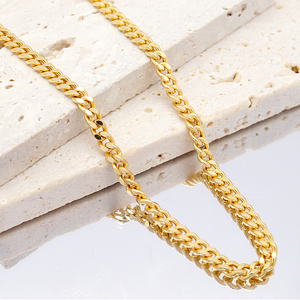 Chaîne en <span class=keywords><strong>or</strong></span> véritable 18 carats pour <span class=keywords><strong>homme</strong></span>, 3,1 mm, fermoir mousqueton, 24 pouces, 10 grammes, bijoux pour <span class=keywords><strong>homme</strong></span> - Product Image 3