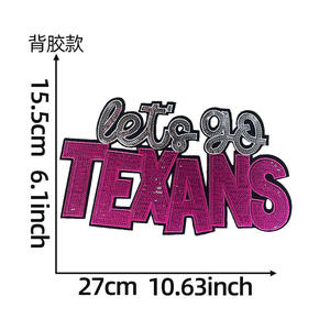 Parche Bordado Personalizado con Lentejuelas Brillantes de los Eagles para el Día del Partido, Parche Bordado para Manualidades Textiles, 32 Equipos, Venta al Por Mayor - Product Image 2