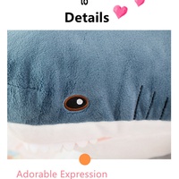 Peluche Requin LINK BRAND, Super Douce, Remplissage Coton PP, Animal en Peluche Multicolore, Plusieurs Tailles, Unisexe, Certifiée CE, Cadeau d'Anniversaire