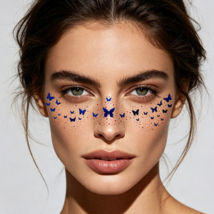 Adesivi per Tatuaggi Patriottici USA, Impermeabili, Glitterati, con Stelle e Bandiera, Tatuaggi Temporanei per il Viso per il 4 Luglio e il Giorno dell'Indipendenza - Product Image 4
