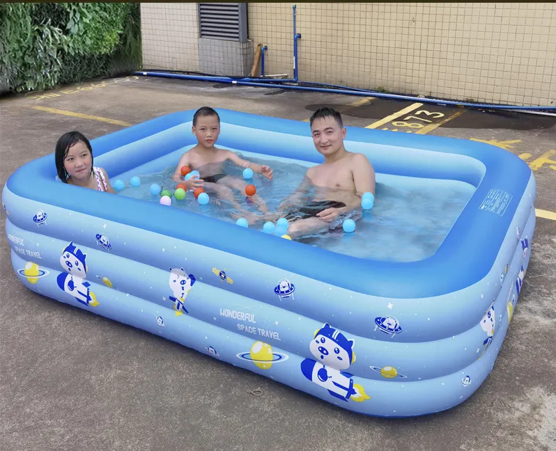 B02 EN71 6P pvc piscine gonflable piscine gonflable accessoires de piscine PVC 3.05M long style pour 4 personnes