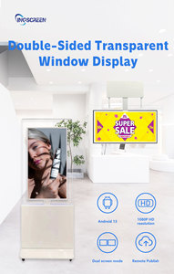 Прозрачный двусторонний цифровой дисплей INGSCREEN LCD Panel 1920*1080 FHD для рекламы на витринах магазинов - Product Image 4