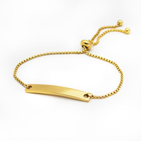Bracelet personnalisé en acier inoxydable couleur argent, fait main, avec chaîne maïs et initiale, pour femme