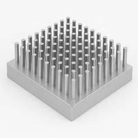 Dissipateur thermique sans ventilateur pour éclairage public, en aluminium extrudé forgé à froid, à ailettes, pour refroidissement par air de PCB, LED, COB et semi-conducteurs