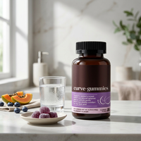 Gummies Courbes pour l'Amélioration Mammaire : Pueraria Mirifica, Papaye, Collagène, Génistéine – Complément Herbal pour Volume, Fermeté et Élasticité de la Peau