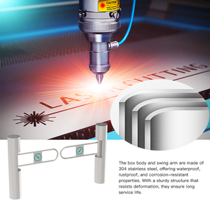 Hcw động cơ không chổi than thông minh hai chiều dọc kiểm soát truy cập turnstile hình trụ Swing <span class=keywords><strong>Gate</strong></span> thiết kế - Product Image 2