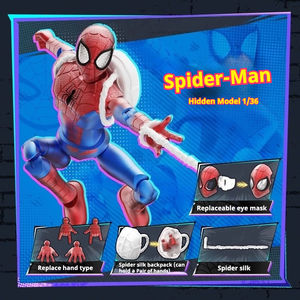 Marvel <span class=keywords><strong>Spider</strong></span>-<span class=keywords><strong>Man</strong></span> Version 05 Original Genuine Symbiote <span class=keywords><strong>Miles</strong></span> <span class=keywords><strong>Morales</strong></span> Figurine d'action en PVC Modèle Blocs de construction à assembler Boîte mystère - Product Image 4