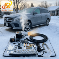 Chauffe-eau hydronique diesel 12V 5KW avec télécommande pour préchauffage de liquide de refroidissement