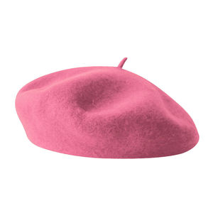Broderie de logo personnalisée Femme 100% laine Beret Boina Bérets d'hiver Chapeau Casquette Vente en gros Femme Dame Beret en laine pour hommes et femmes - Product Image 6