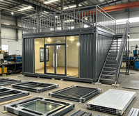Unité préfabriquée modulaire en verre isolée pour salon sur toit / cabane de glamping / villa showroom pop-up