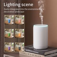 Diffuseur d'arômes de voiture sans eau, à piles, cylindrique, USB, pour huiles essentielles