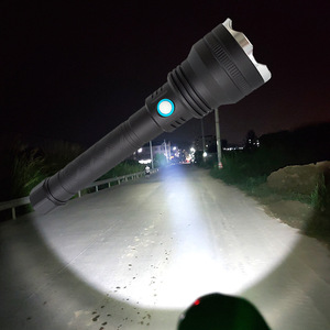 T20 Yellow Light <b>Flashlight</b> Aluminum Reflector Long Range USB Rechargeable Battery Powered Torch - Product Image 2
